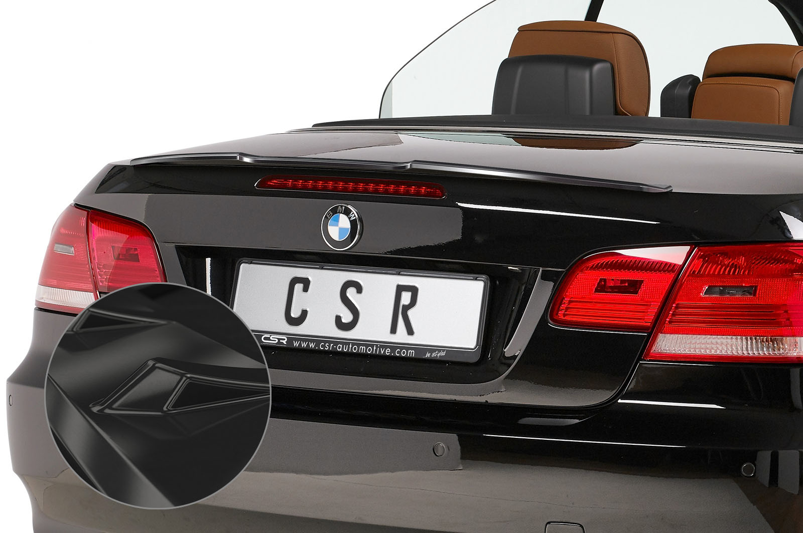 Achterspoiler BMW 3‑Serie E93 Cabriolet (2005–2013) Glans Zwart – CSR Automotive