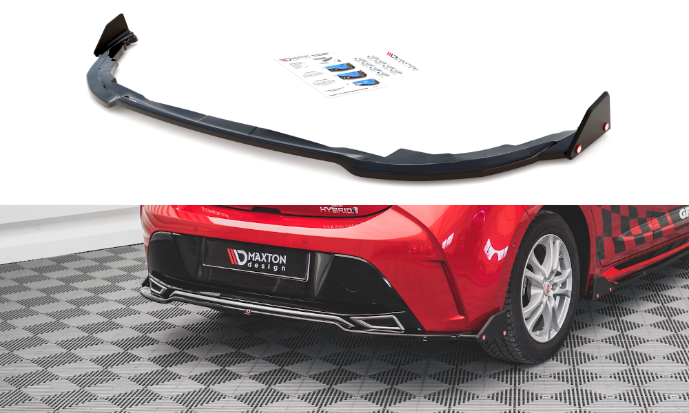 Diffuser met Canards Toyota Collora GR Sport Hatchback XII Maxton Glans Zwart