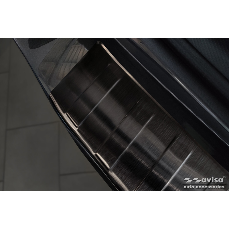 Zwart RVS Achterbumperprotector  Subaru Forester (SK) 2018-2024 'Ribs'