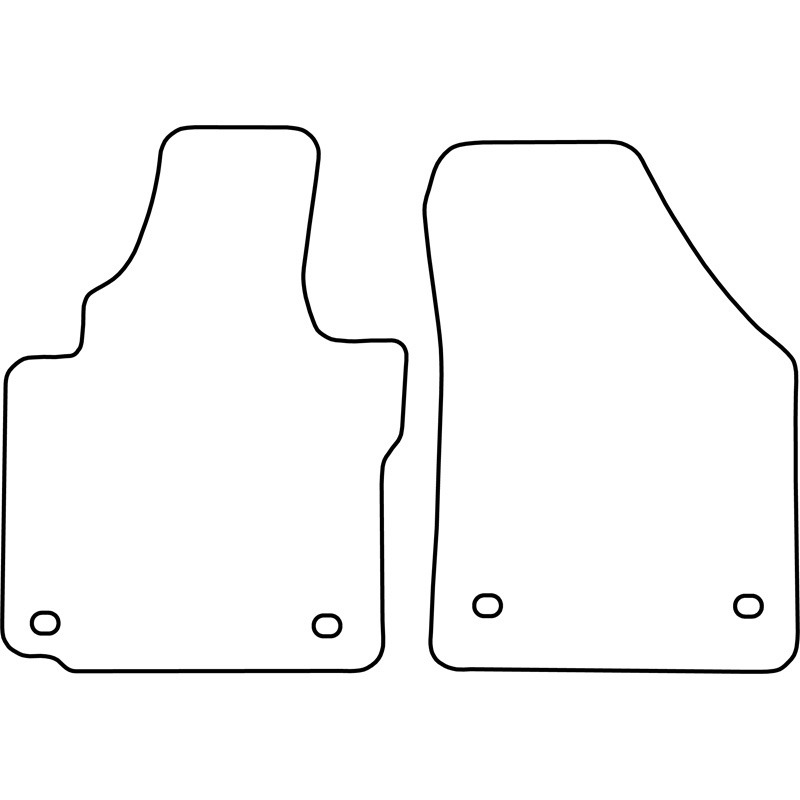 Automatten Velours  Volkswagen Caddy 2004-2007 (alleen voor)