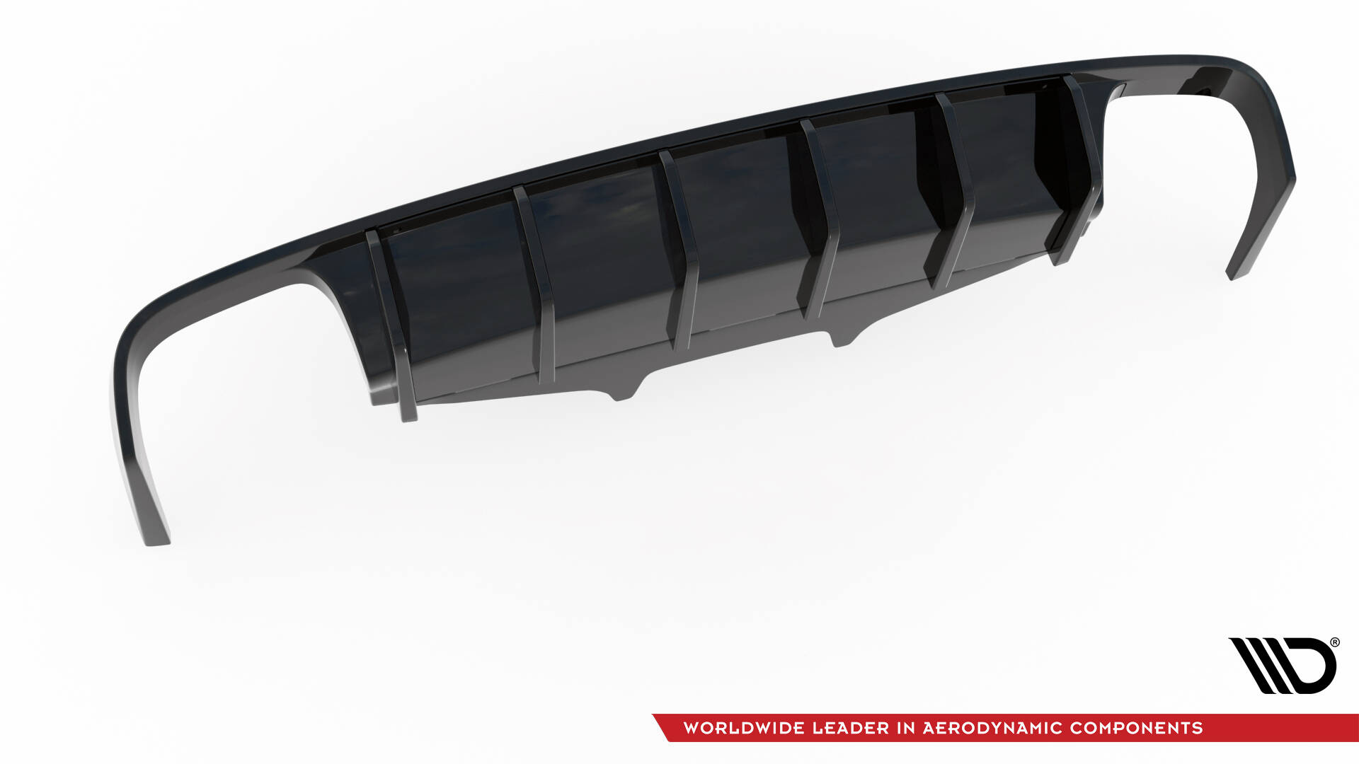 Achter Diffuser Porsche Macan GTS / Sport Design MK1 Facelift Maxton Glanzend zwart
