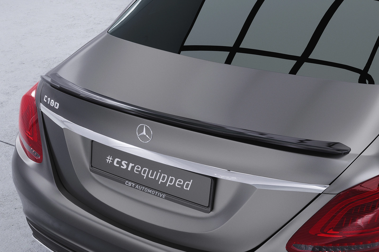 Achterspoiler Mercedes-Benz C-Klasse W205 Glans Zwart – CSR Automotive