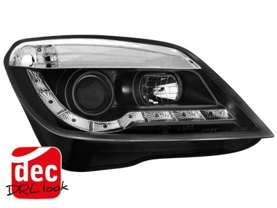 Faros Opel Astra H Dayline Los ojos del Diablo negro