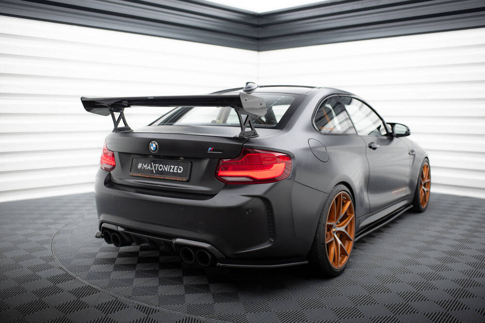 Carbon Spoiler Met Externe Brackets Uprights BMW M2 F87