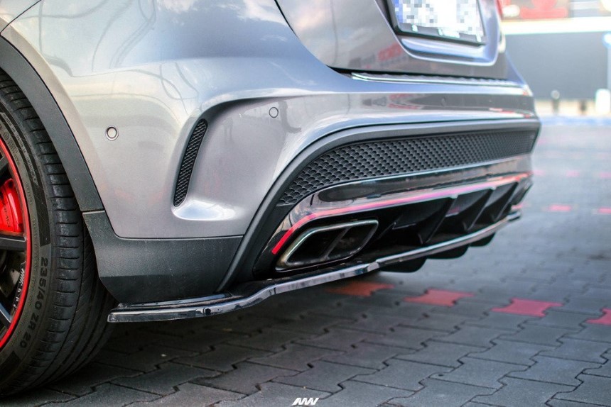 Diffuser Mercedes GLA 45 AMG X156 Maxton Glans Zwart