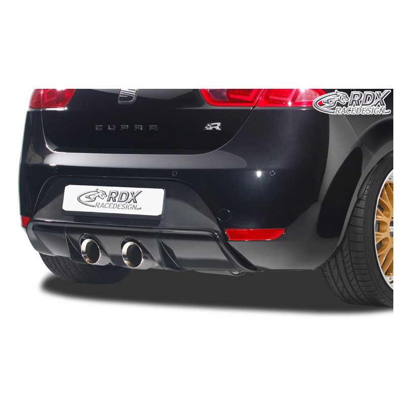 Achterskirt 'Diffusor'  Seat Leon 1P FR/Cupra (uitlaat midden) (PUR)