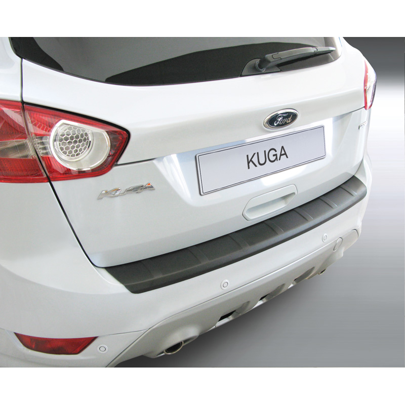 ABS Achterbumper beschermlijst  Ford Kuga MK1 2008-2013 Zwart 'Ribbed'