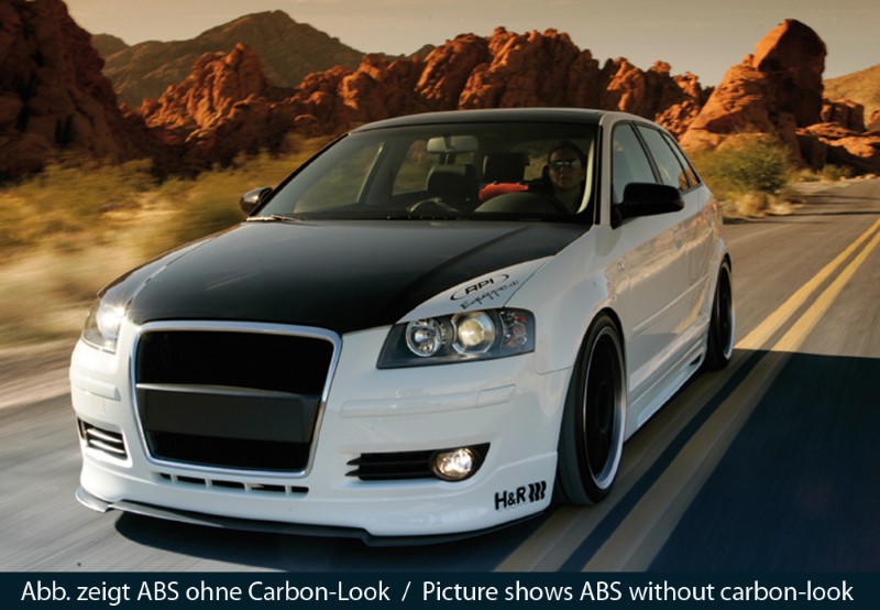 Spoilerzwaard Carbon-Look voor voorspoiler Audi A3 8P Facelift A