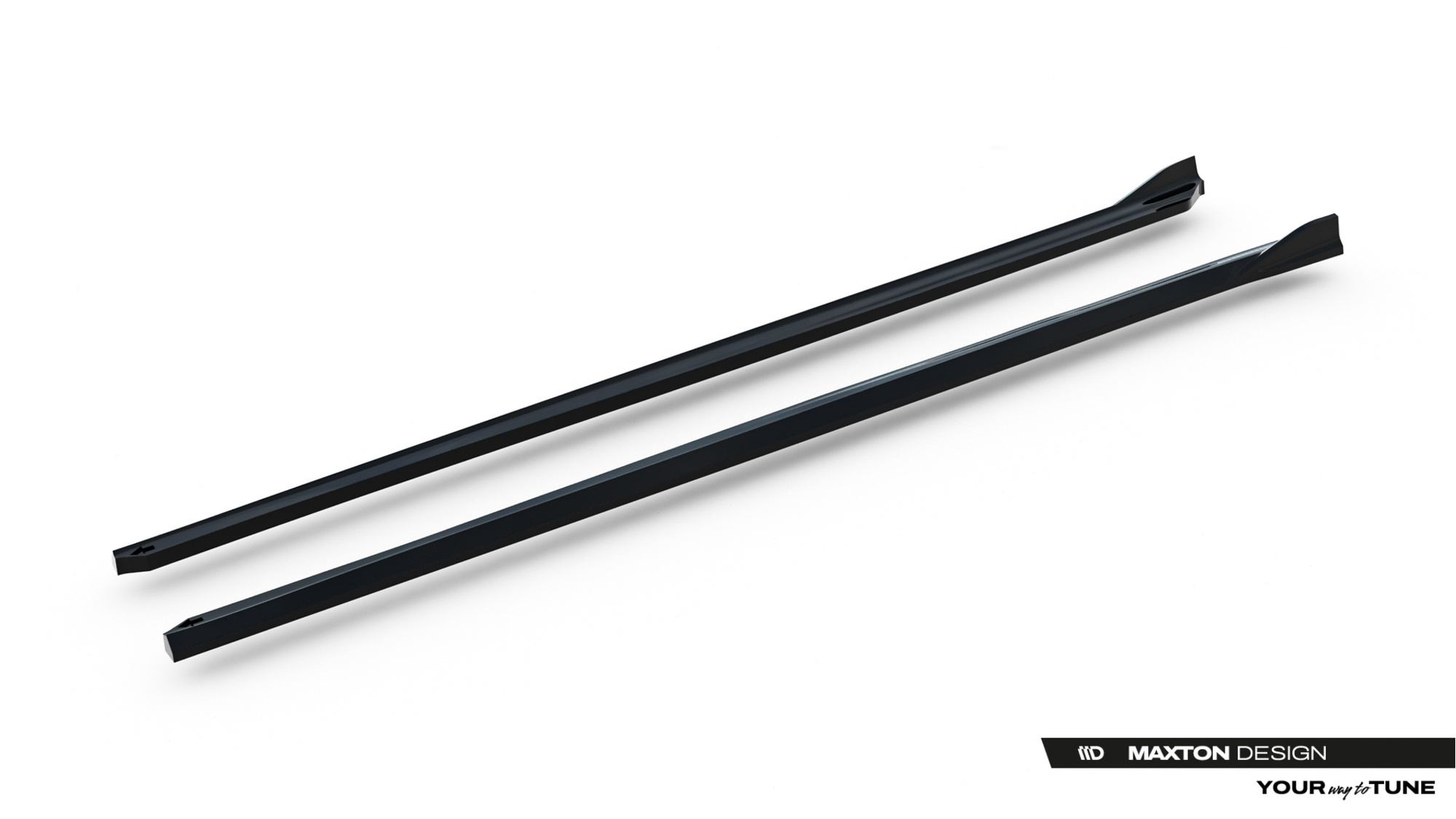 Side Skirts Diffusers BMW 3 Sportline Sedan / Touring F30 / F31 Maxton Glanzend Zwart