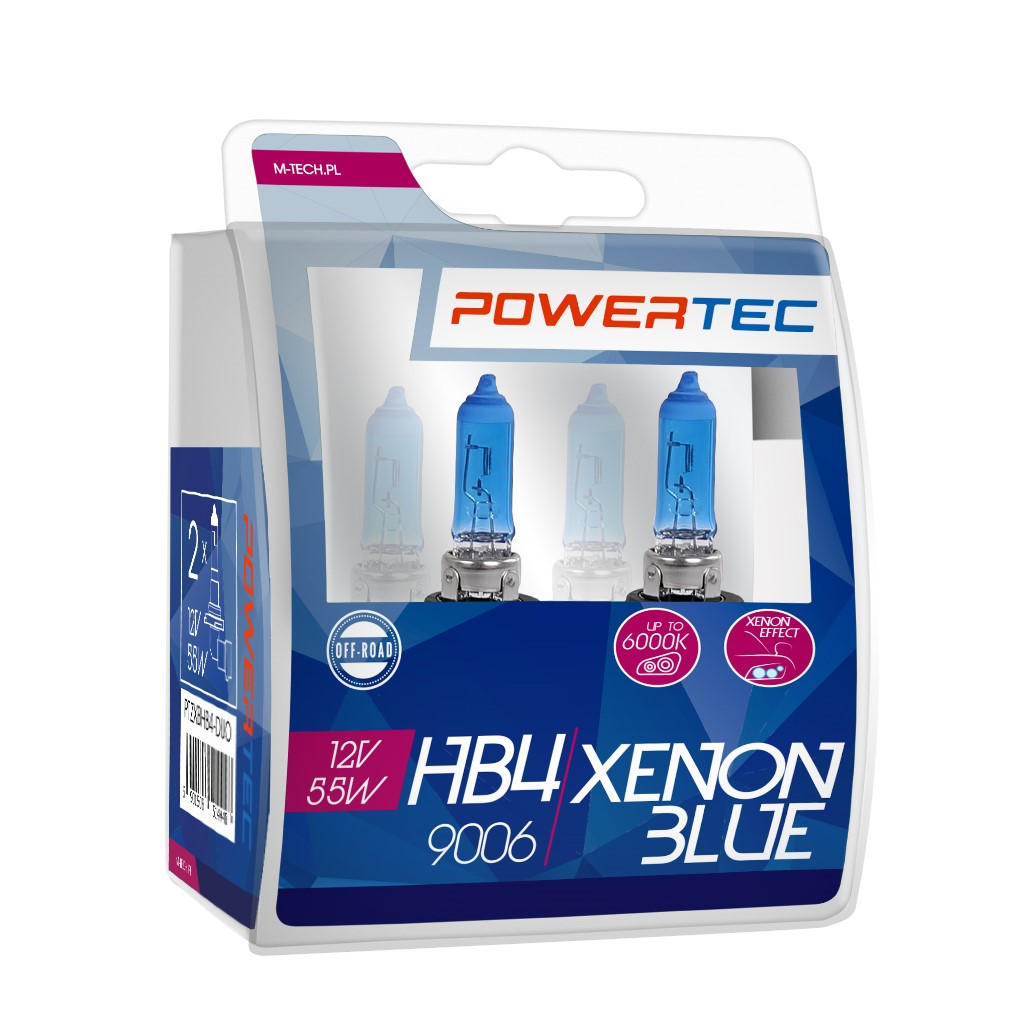 Mtech Powertec XenonBlue HB4 lampen 12V DUO