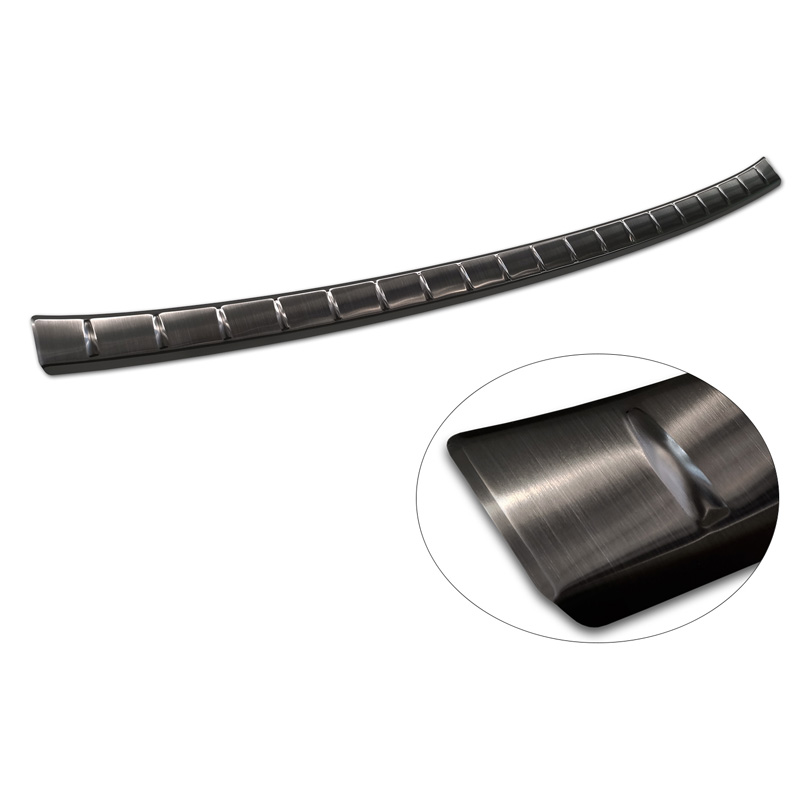 Zwart RVS Achterbumperprotector  BMW X1 U11 M-Sport 2022- 'Ribs'