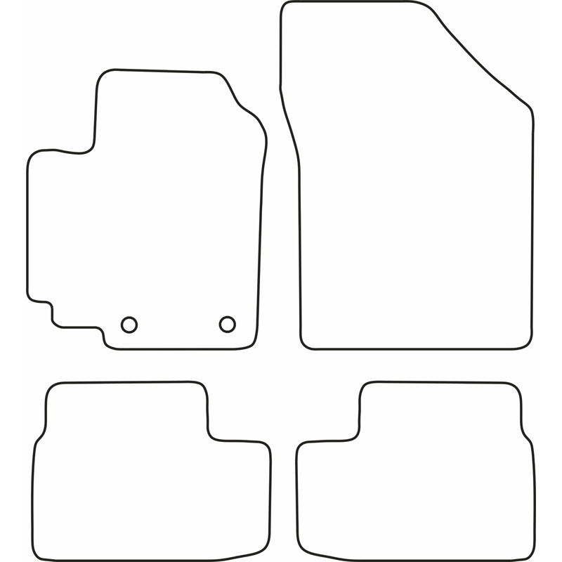 Automatten Opel Agila B 08-
