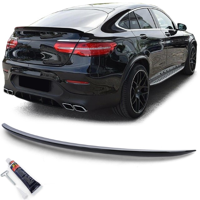 Achterklep Spoiler Mercedes GLC C253 Coupe (2015-2019) Glanzend zwart