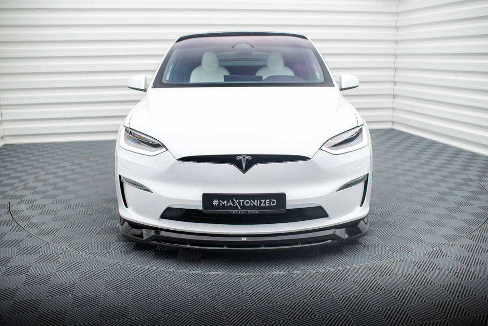 Voorspoiler Tesla Model X FL Gloss-Black V1