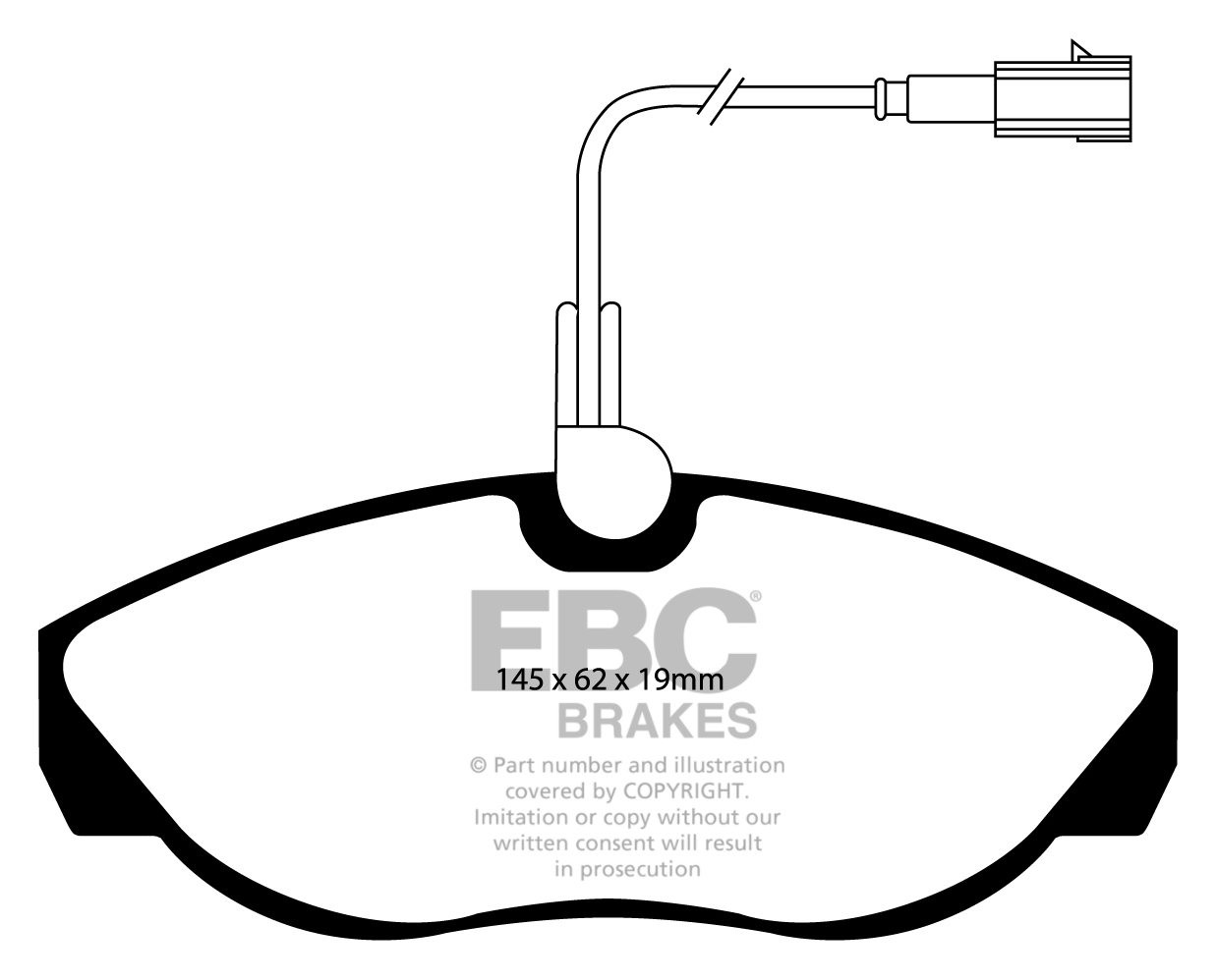 EBC Brakes PEUGEOT BEDRIJFSWAGEN Boxer 2.0 99-2001 Remblokken vo