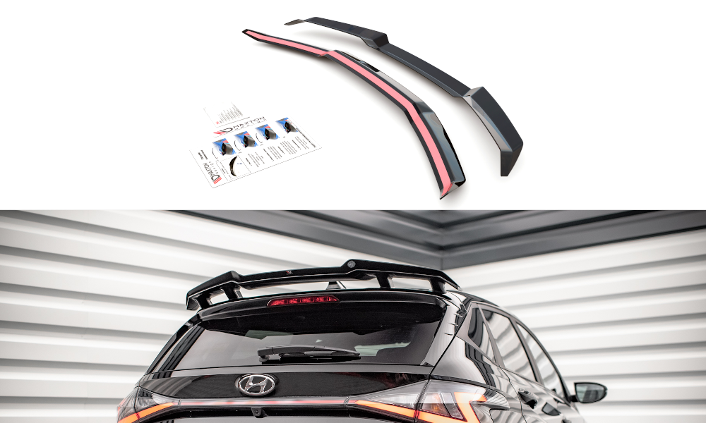 Spoiler cap Hyundai I20 N Mk3 Glans Zwart