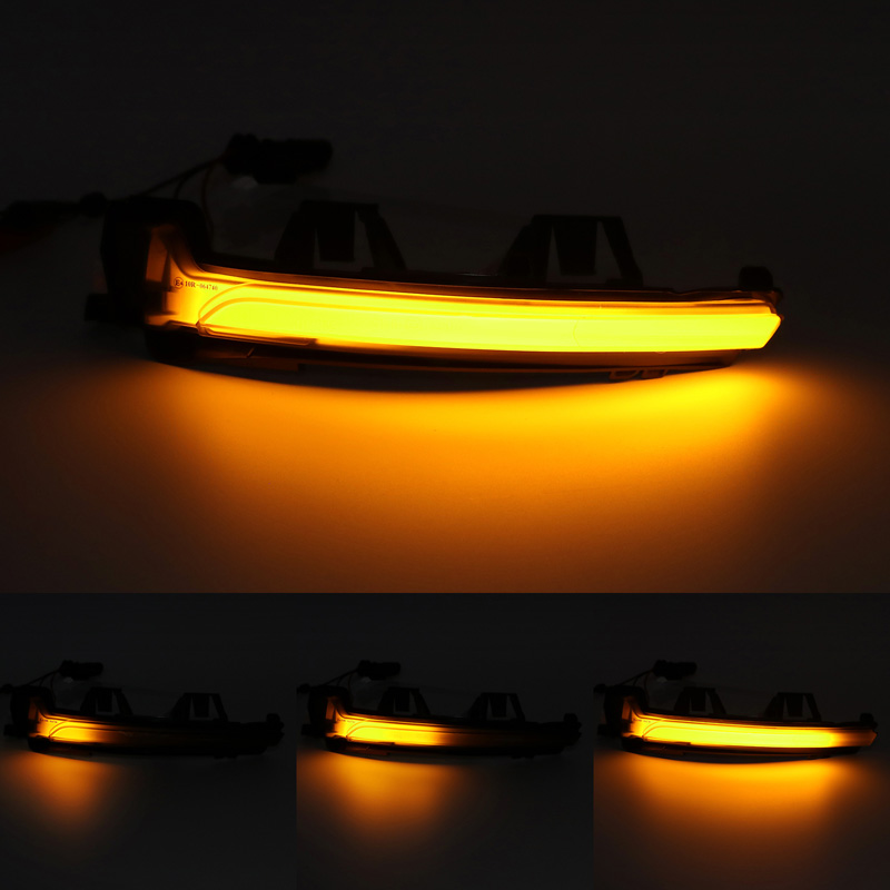 Set LED Zijspiegel-Knipperlichten  Volvo diverse modellen 2016- - Rookgrijs - incl. Dynamic Running Light