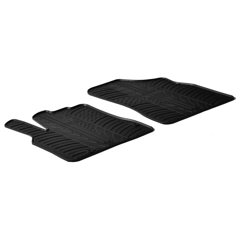 Rubbermatten  Citroen Berlingo / Peugeot Partner 2008-2018 (T profiel 2-delig + montageclips)