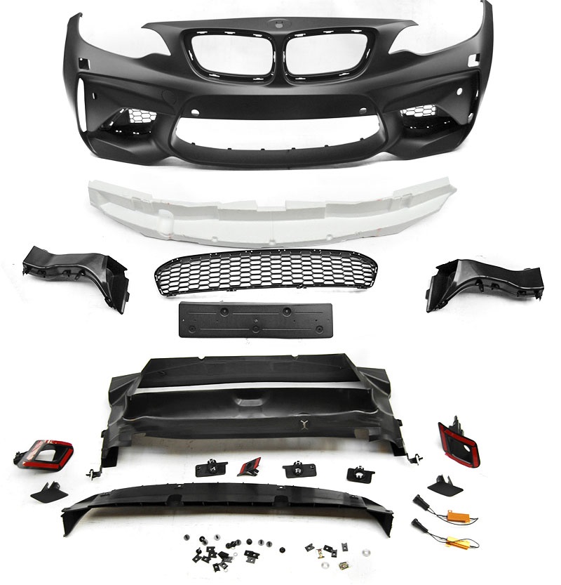 BWM 1 Serie F22/F23 2014-2015 Designer Grill set chromee/Zwart