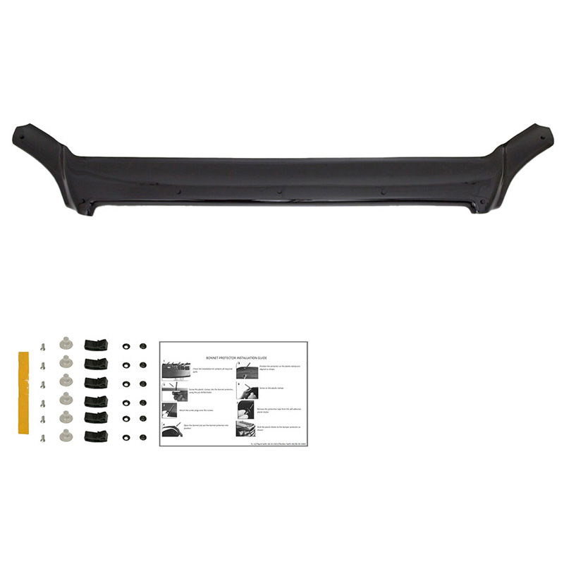 Motorkapbeschermer (steenslagcover)  Mercedes Sprinter W906 2006-2013 - Glanzend zwart