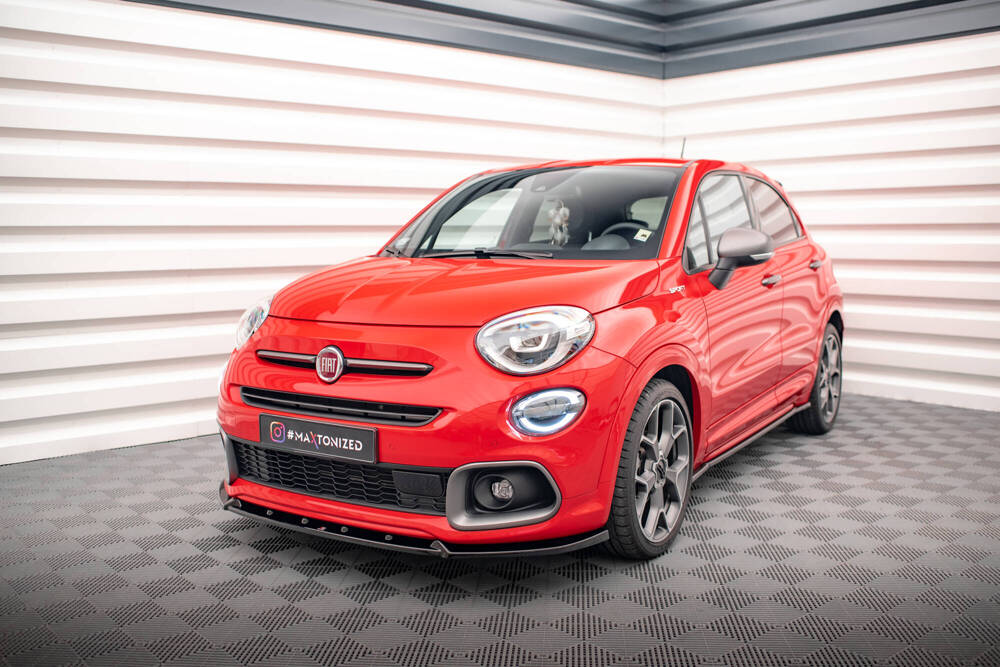 Voorspoiler Fiat 500X Sport FL Maxton Glans Zwart