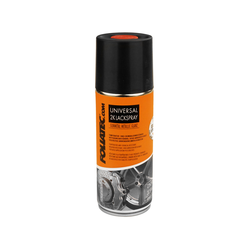 Foliatec Universal 2C Spray Paint Set - gunmetal metallic glanzend 3x400ml