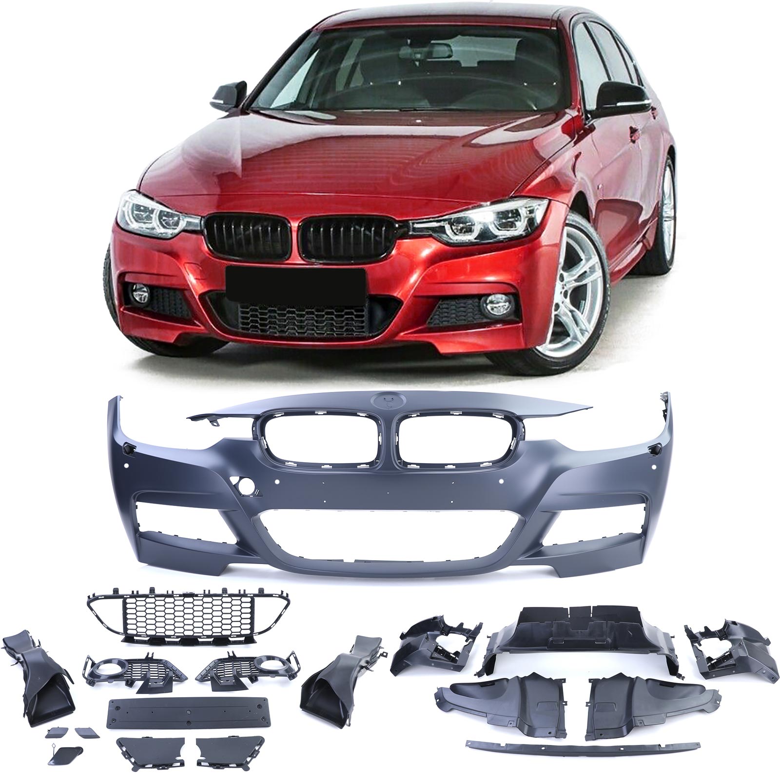 Voorbumper M Sport BMW F30 3-serie (12 -)