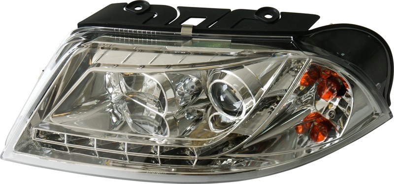 Faros VW Passat 3BG 01-04 cromo + Daytime Running