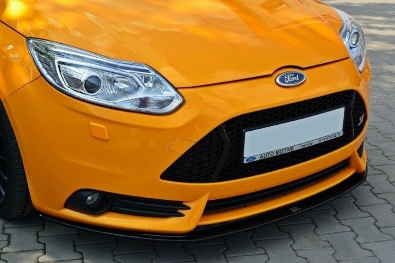 Voorspoiler Ford Focus ST Mk3 V.2 Glanzend Zwart