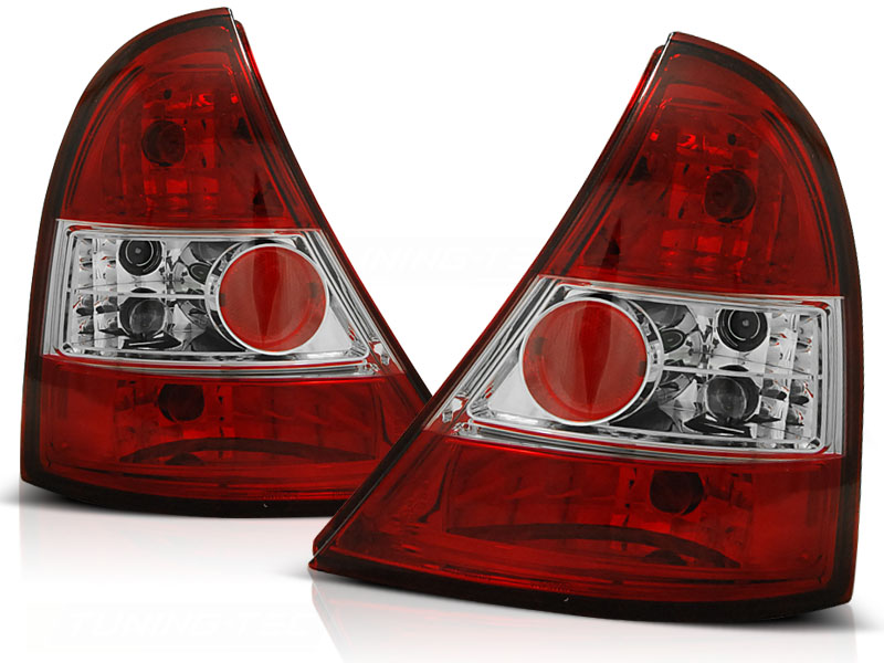 Taillights Renault Clio B '98-'05 red/wit