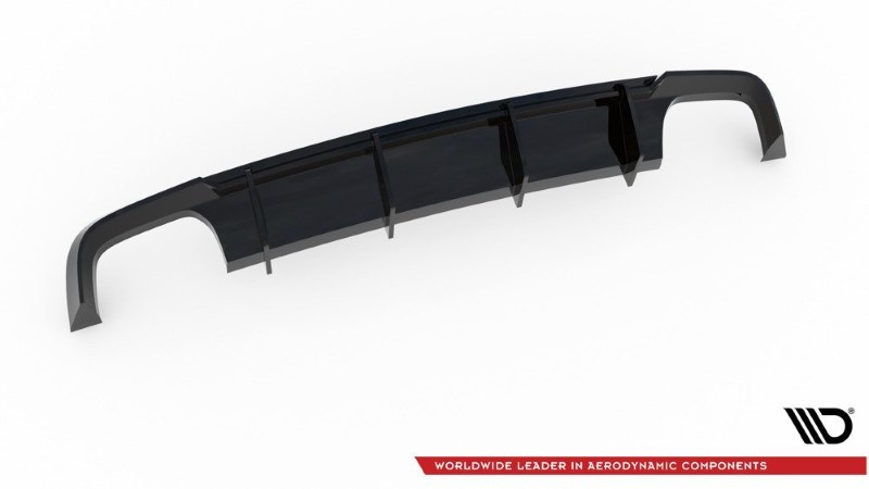 Diffusor Audi S6 / A6 S-Line C7 FL Glanzend Zwart