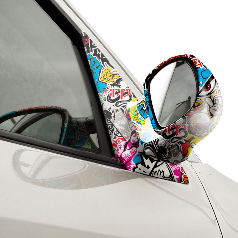 Stickerbomb Folie - Graffiti design 1 - Rol 60x200cm - zelfklevend