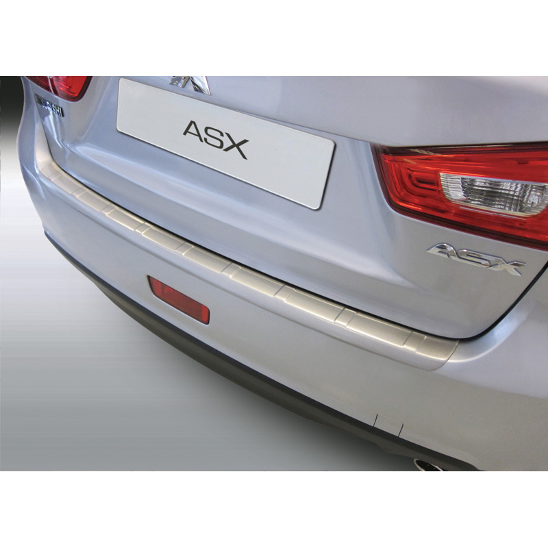 ABS Achterbumper beschermlijst  Mitsubishi ASX 11/2012-9/2016 'Brushed Alu' Look