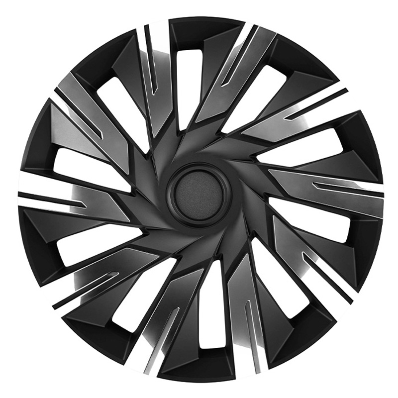 4-Delige J-Tec Wieldoppenset Tecna 16-inch chroom/zwart