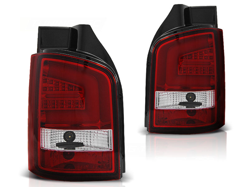 Taillights VW T5 Lightbar Led Bj. 03-10 red/clear