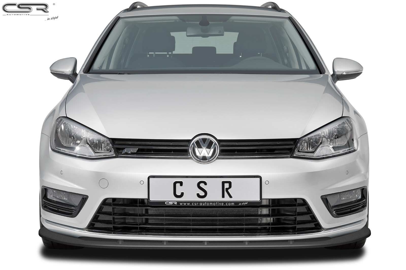 Voorspoiler VW Golf VII R-Line Hoogglans Zwart