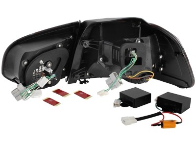 Taillights led VW Golf VI 10/08- R-look red/Smoke