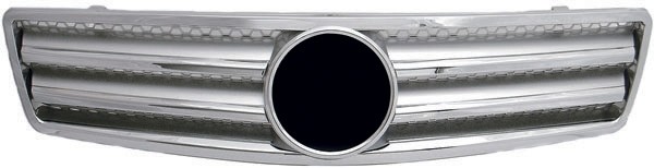 Radiator Grill COMPLEET DB W129 89-98 Chroom / ZILVERKLEUR
