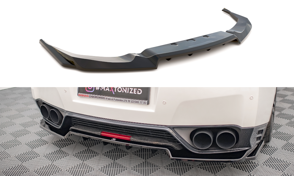 Diffuser Nissan GTR R35 11-16 Maxton Glans Zwart