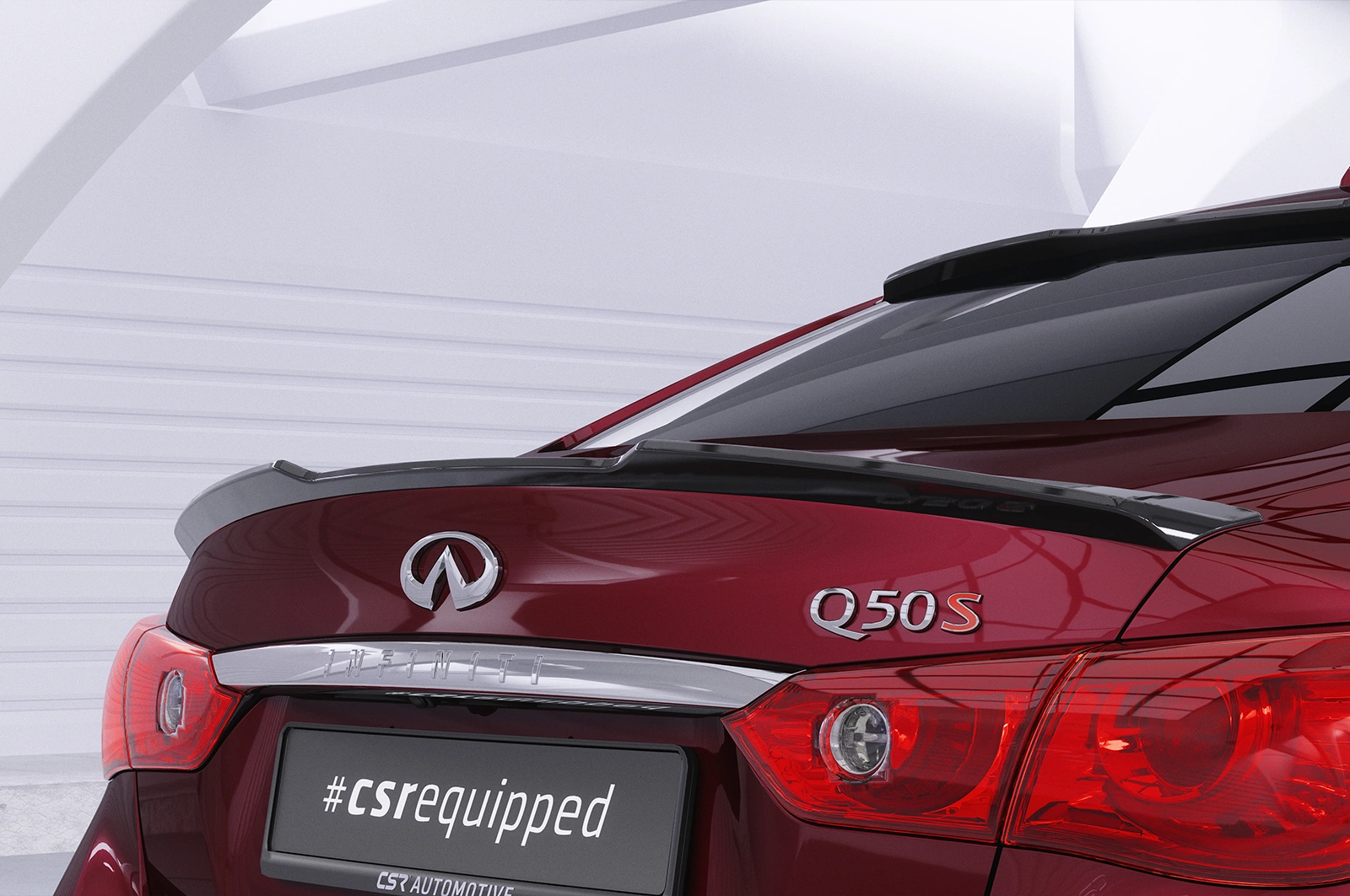 Achterspoiler Infiniti Q50 glans zwart