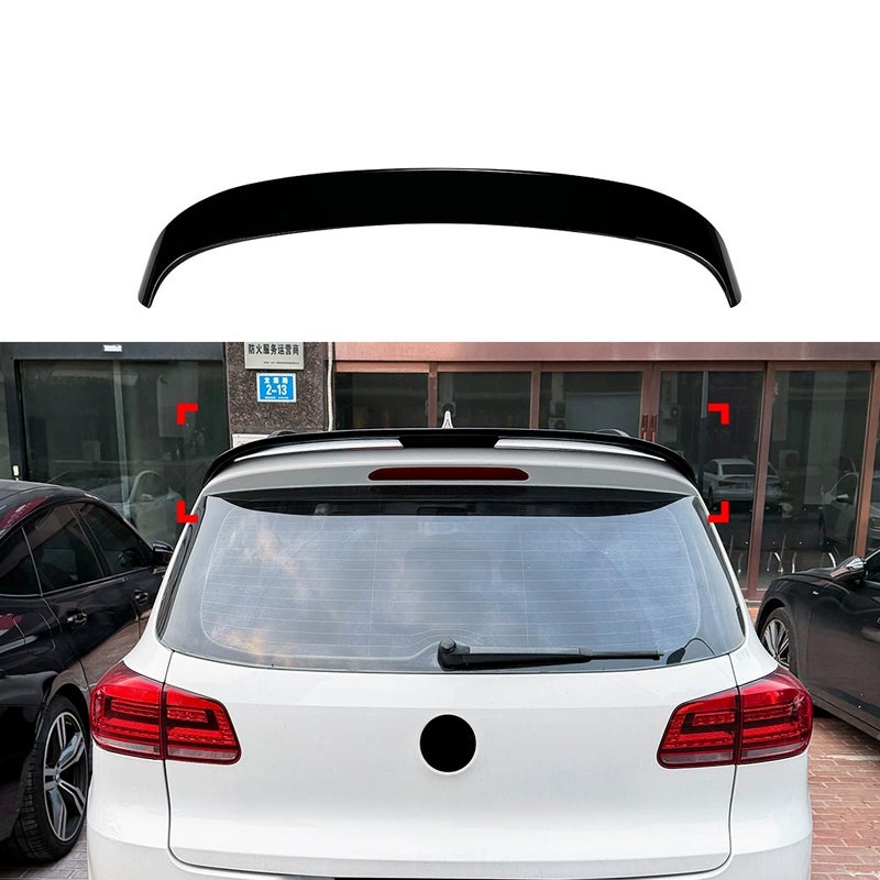 Dakspoiler  Volkswagen Tiguan I (5N) 2007-2016 (ABS Glanzend zwart)