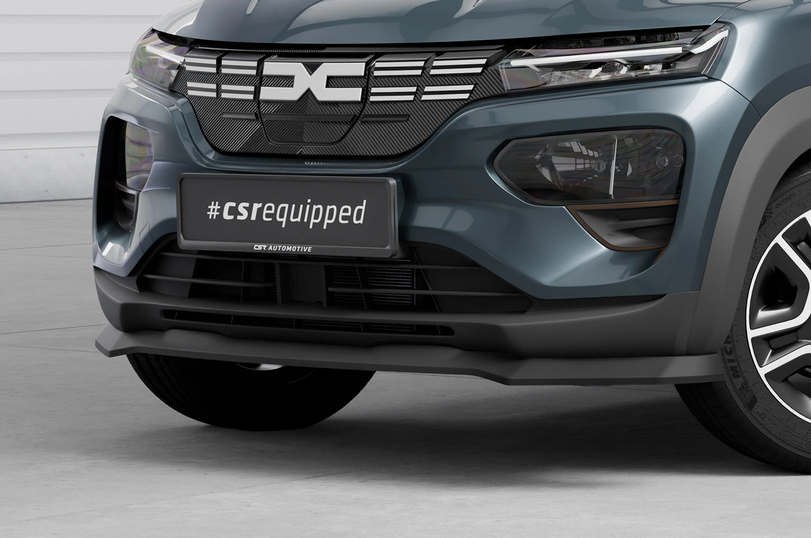 Voorspoiler Dacia Spring Electric Glans Zwart 2020– CSR