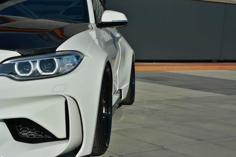 BMW M2 F87 Wide Body + Carbon Splitters