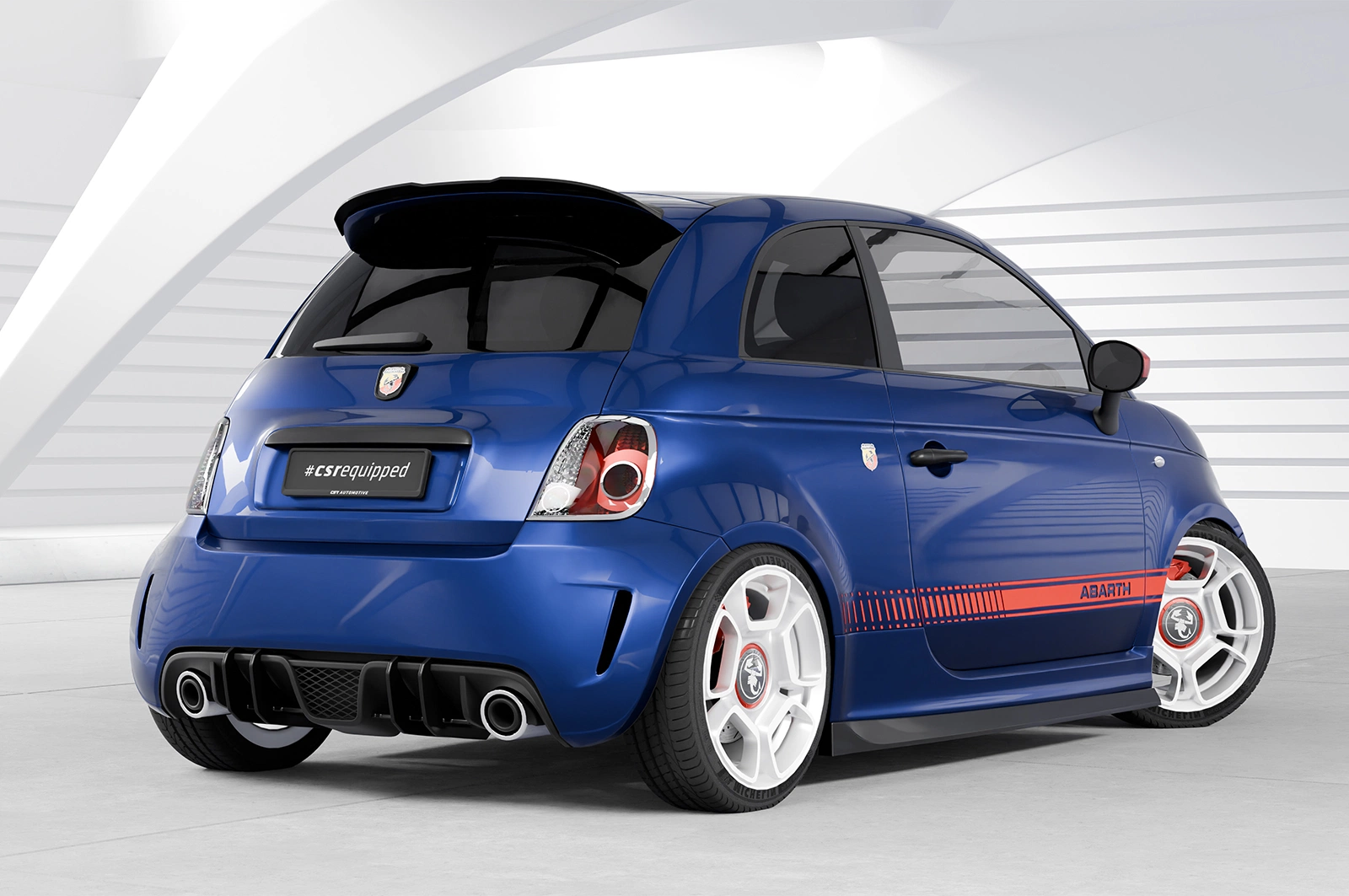 Achterspoiler Fiat 500 Abarth 595 glans zwart – CSR Automotive (08/2012–)