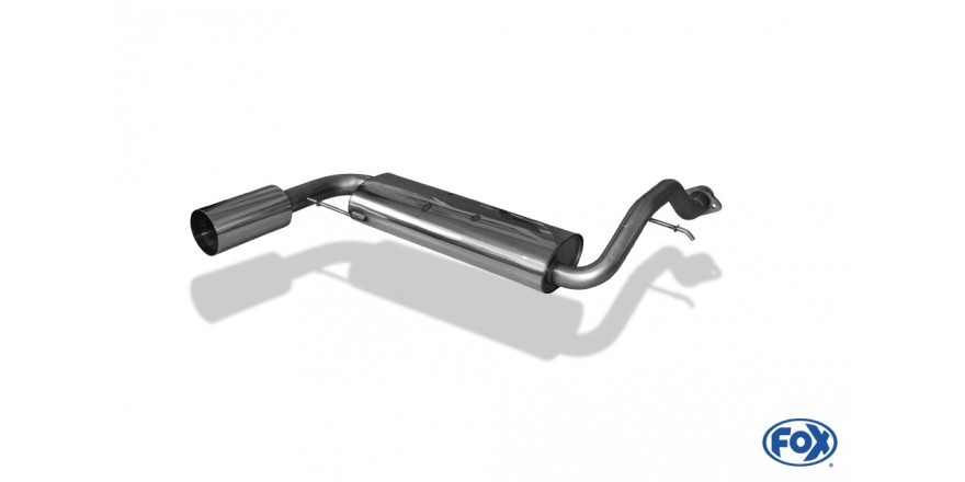 Honda Civic III/ CRX II Einddemper dwars - 1x114 Typ 10 FOX