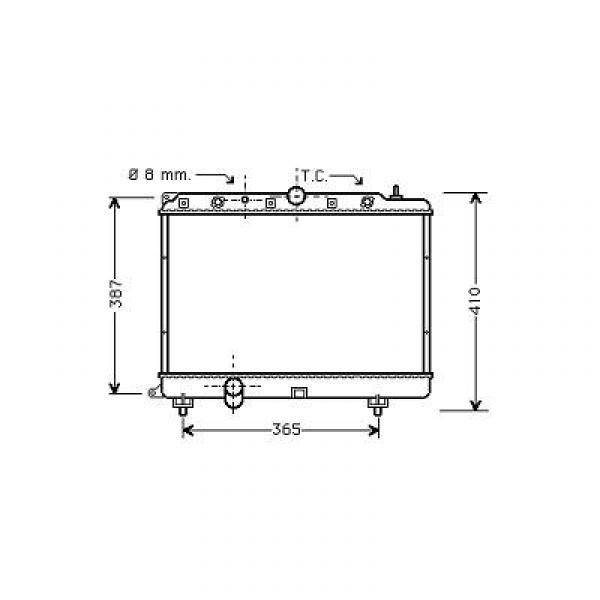 Radiator ROVER 200 95-00 2.0 D +/-AC