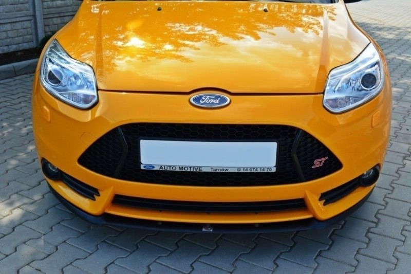 Voorspoiler Ford Focus ST Mk3 (Cupra) Glanzend Zwart