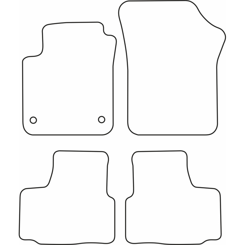 Automatten Velours  Seat Mii 2012-
