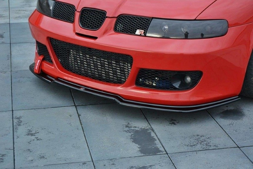 Voorspoiler Seat Leon Cupra 1M Maxton Design glans zwart