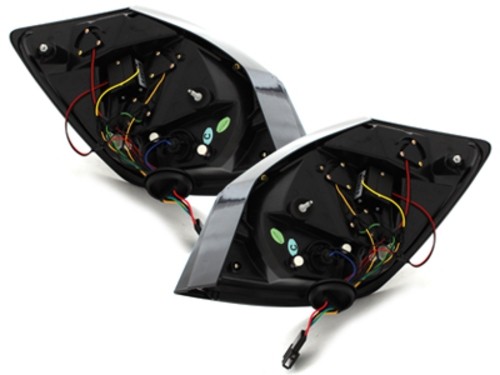 Taillights Skoda Fabia LED 5J 07+ red/smoke
